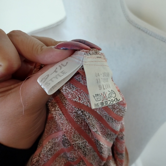 Vintage Dress Baby Pink Pleated by Tokyo Style - Picture 8 of 14